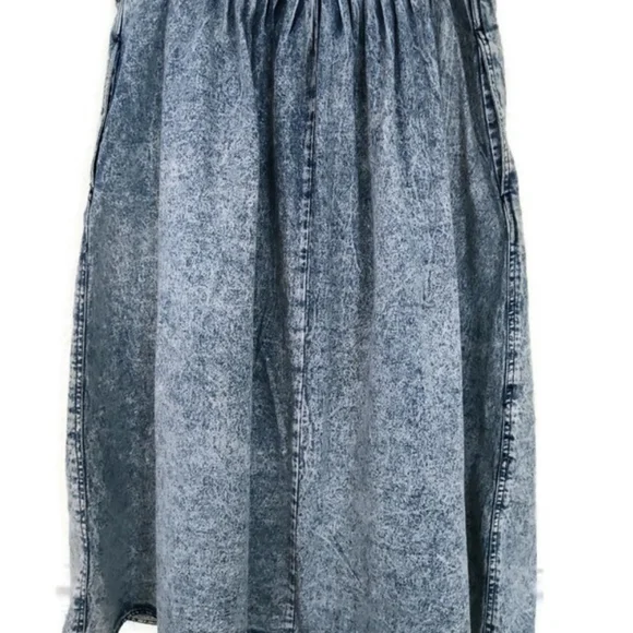 Vintage Jordache Denim Blue Acid Wash Women's Skirt Size 14 - Picture 3 of 4
